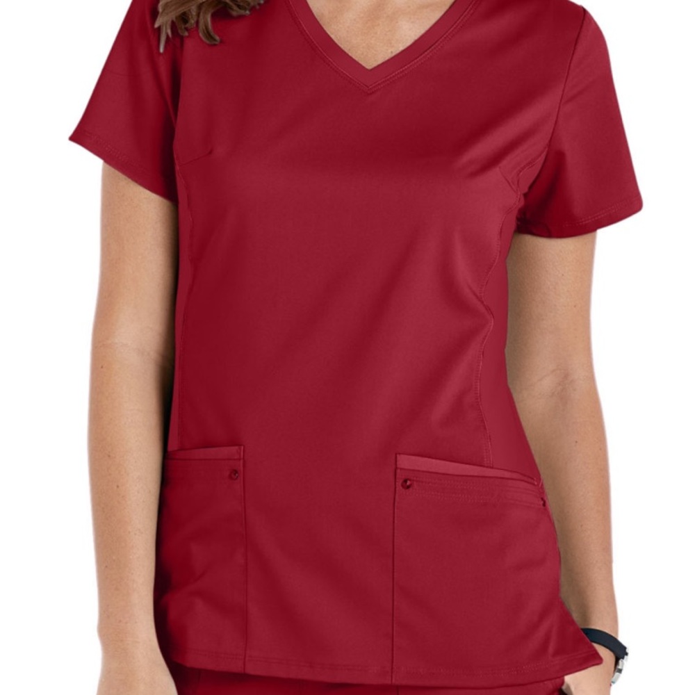 Purple Label Yoga Scrub Top by healing hands